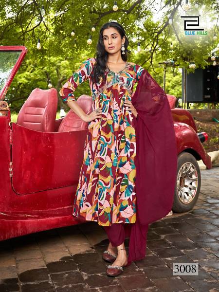 Dolphin Vol 3 By Blue Hills Alia Cut Readymade Suits Catalog